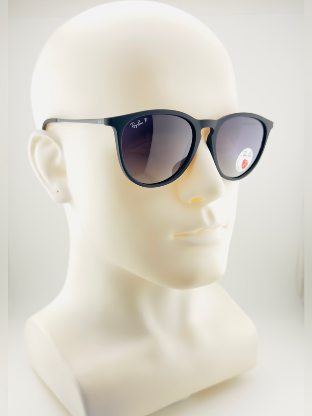 Ray-Ban Erika Women Sunglasses RB4171 Matte black Frame Gradient Gray Lenses